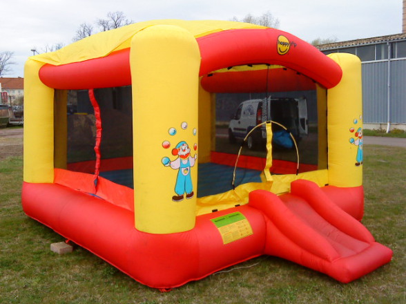 Hüpfburg Clowni mit Rutsche