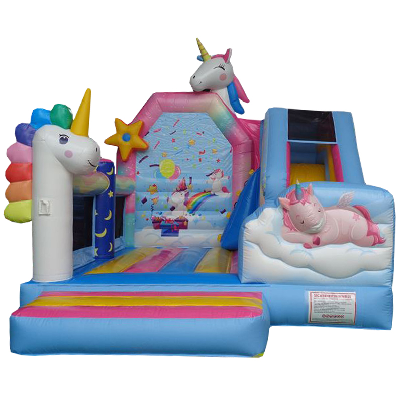 Hüpfburg Einhorn mit Rutsche