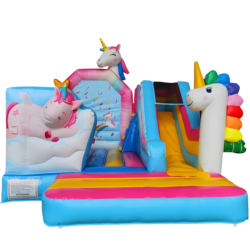 Hüpfburg Einhorn mit Rutsche