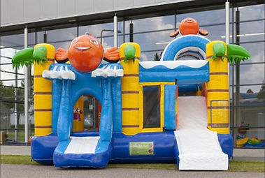 Hüpfburg Multiplay Clownfisch mit Rutsche