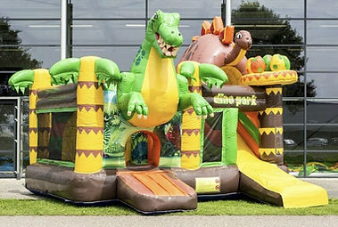 Hüpfburg Multiplay Dino mit Rutsche