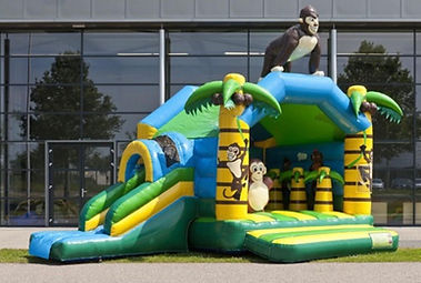 Hüpfburg Multifun Gorilla mit Rutsche