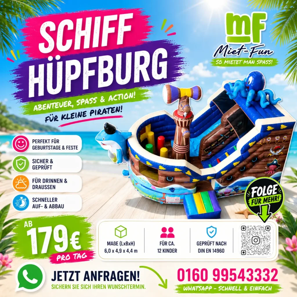 Schiff-Hüpfburg