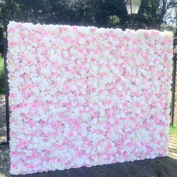 White woods flowerwall