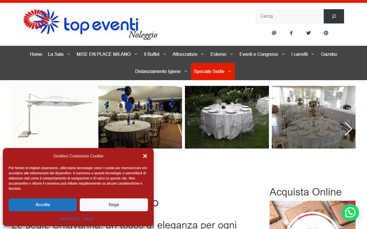 Top Eventi Noleggio Milano