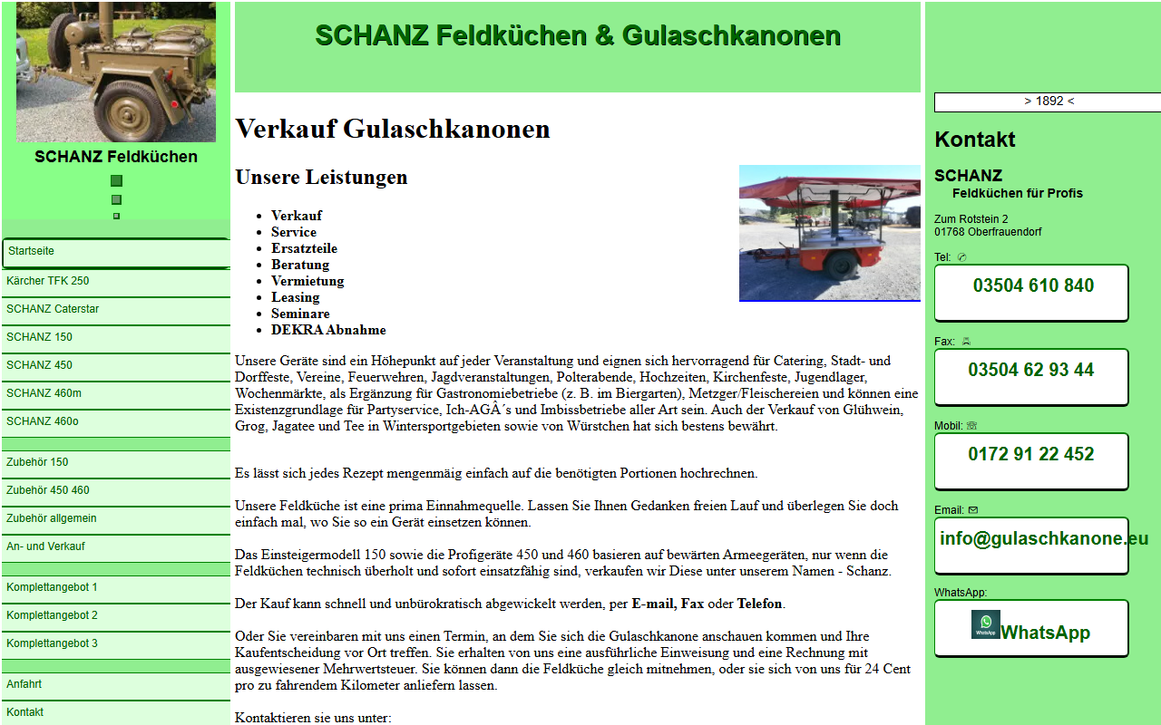 SCHANZ Feldküchen