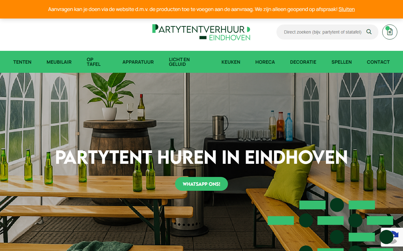 Partytentverhuur Eindhoven