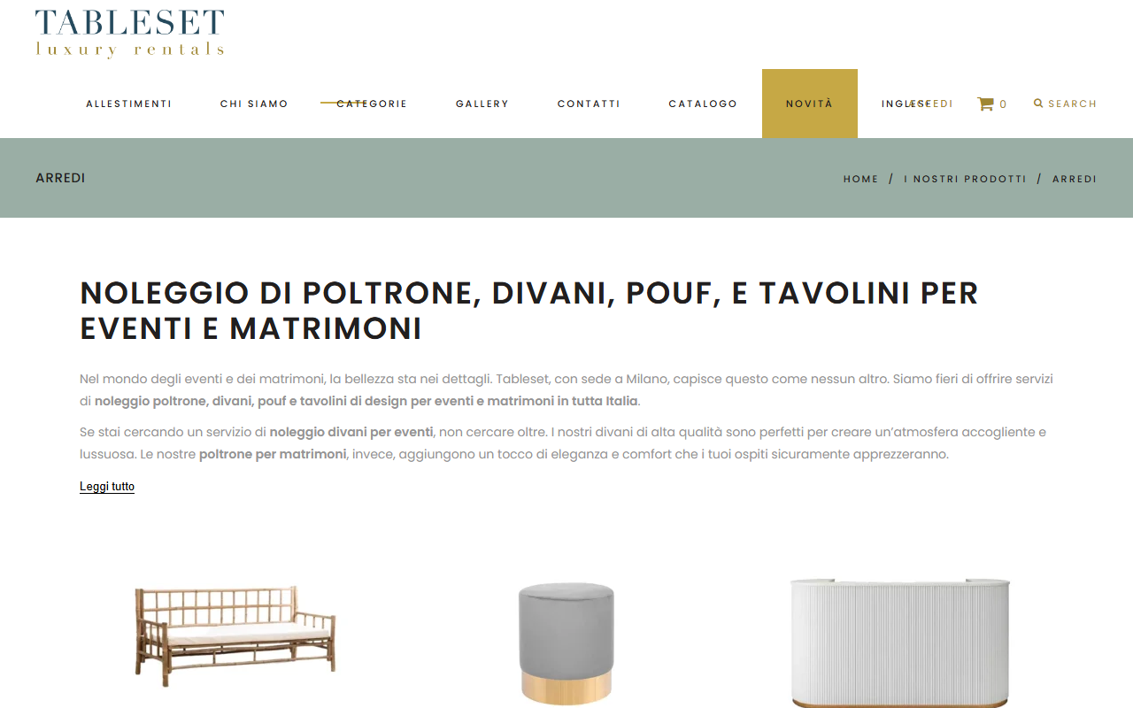 Tableset Luxury Rentals