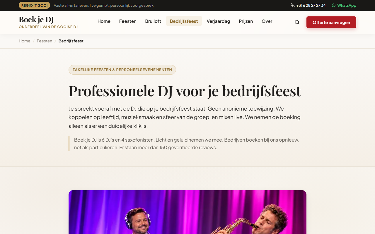 Photobooth bij bedrijfsfeest