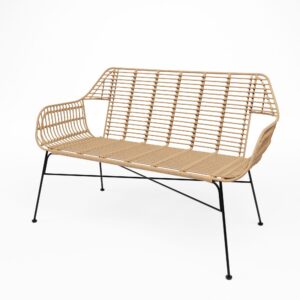 Loungebank Palm beige met kussen