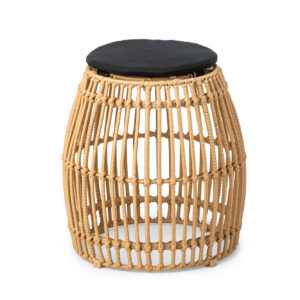 Loungepoef Palm beige groot