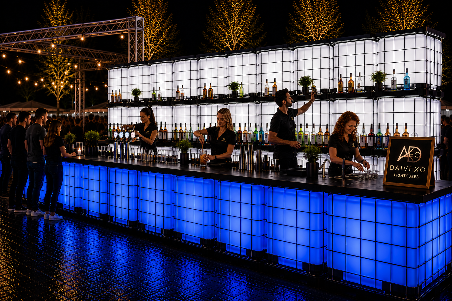 Verlichte LED Bar