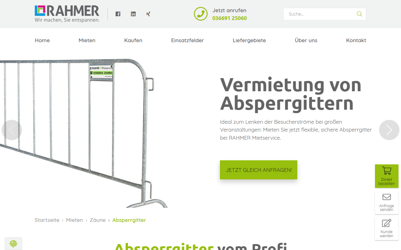 RAHMER Mietservice