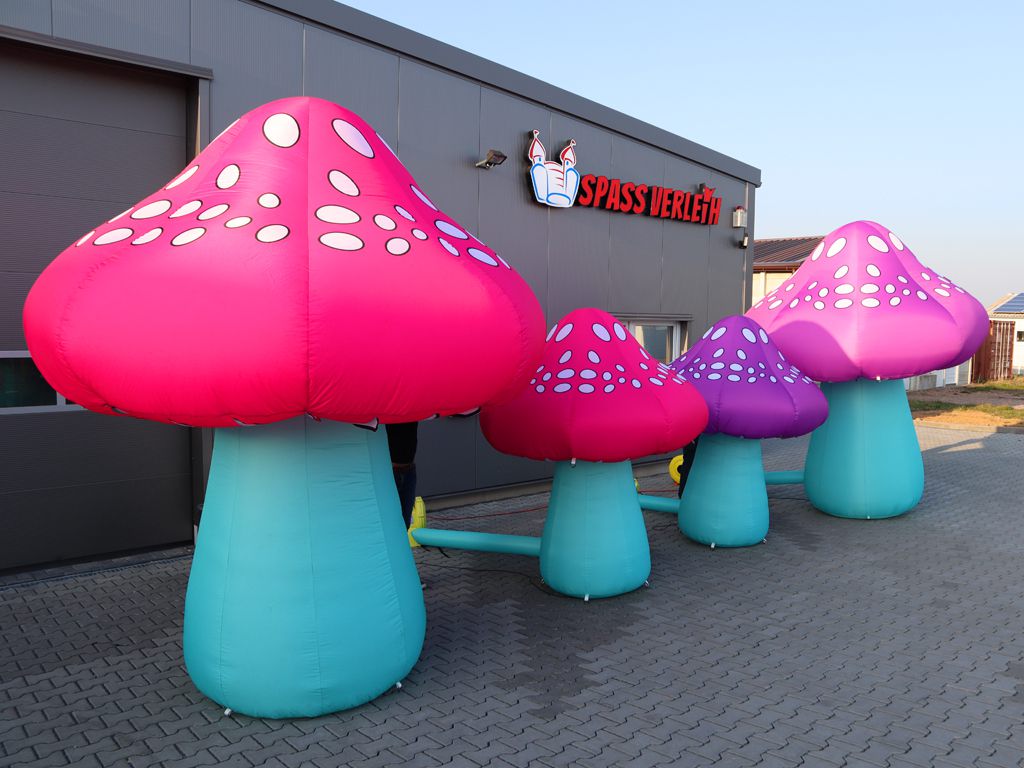 Aufblasbare Pilze 3m mit LED
