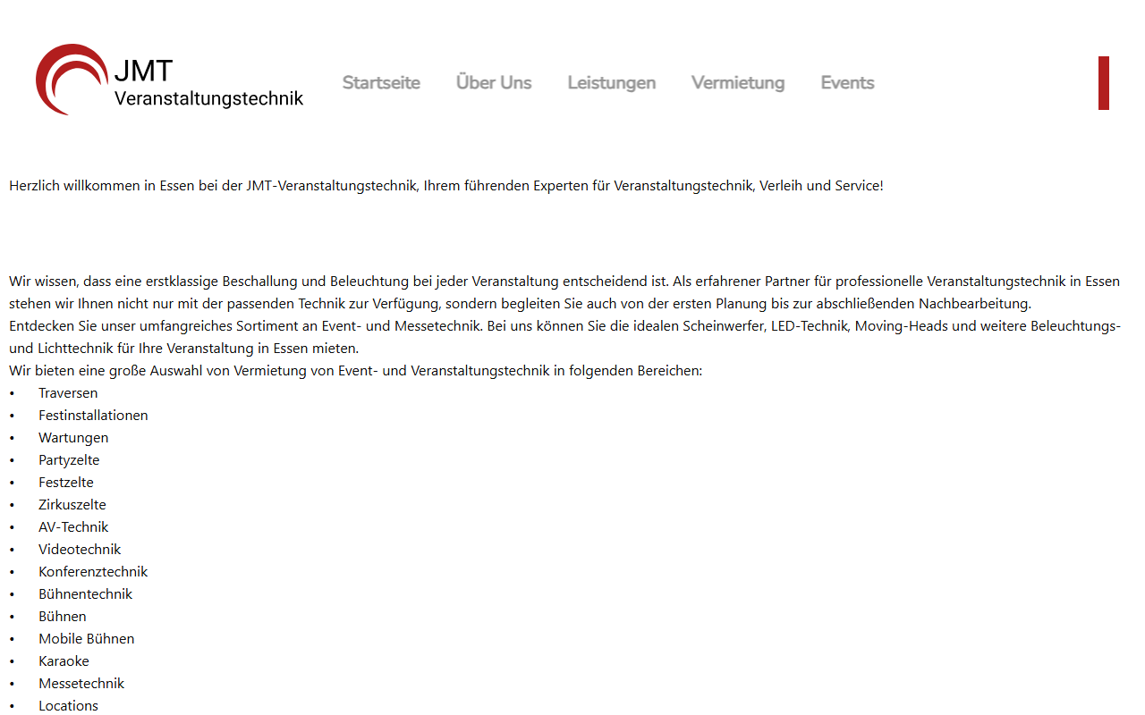 JMT Veranstaltungstechnik
