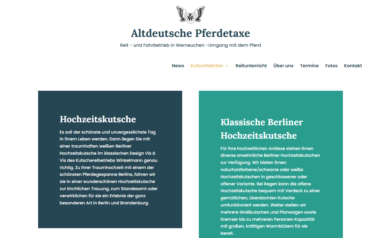 Altdeutsche Pferdetaxe