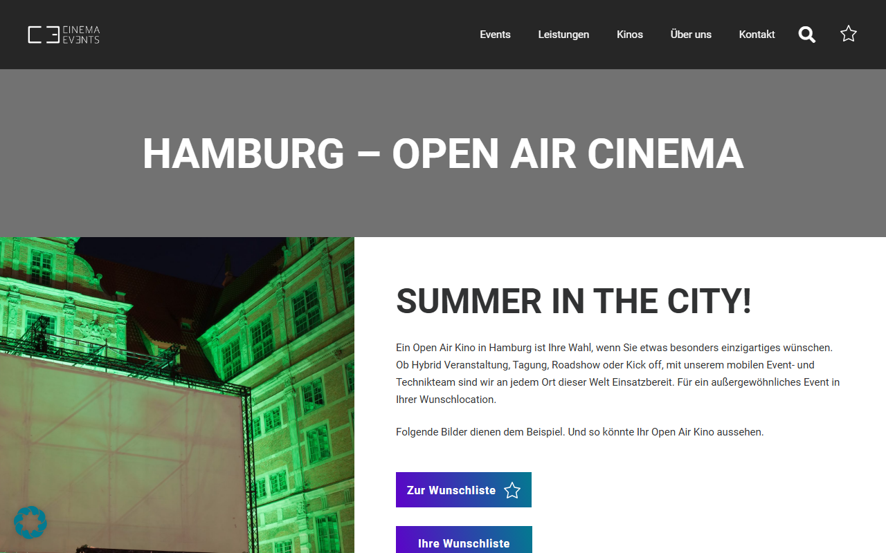 CINEMA EVENTS