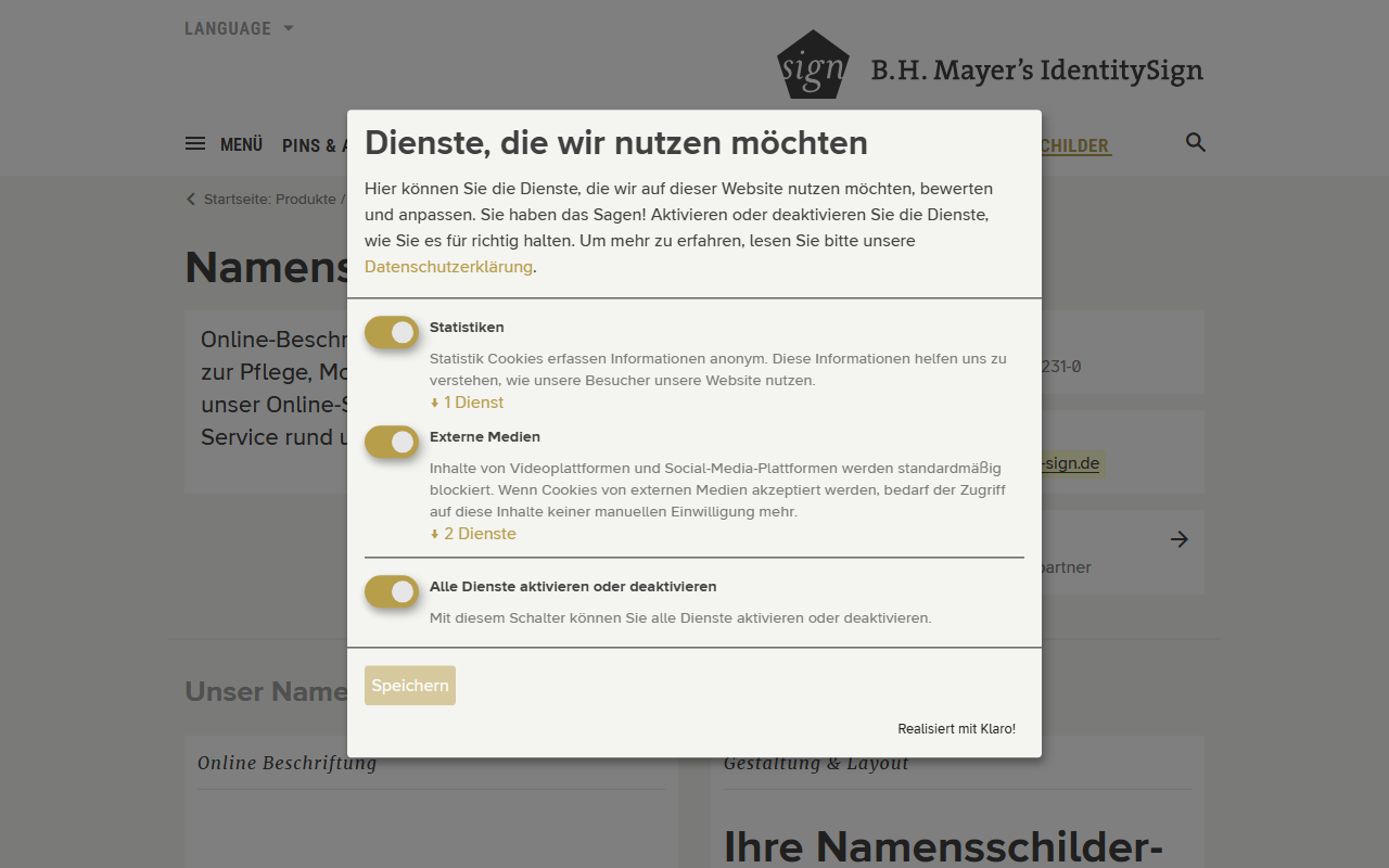 B.H. Mayer's IdentitySign