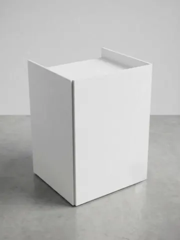 Empfangspult, 80 cm x 80 cm - Front: weiß - Top: weiß