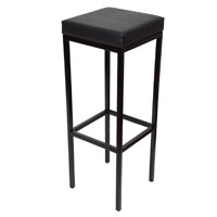 Barhocker eckig schwarz