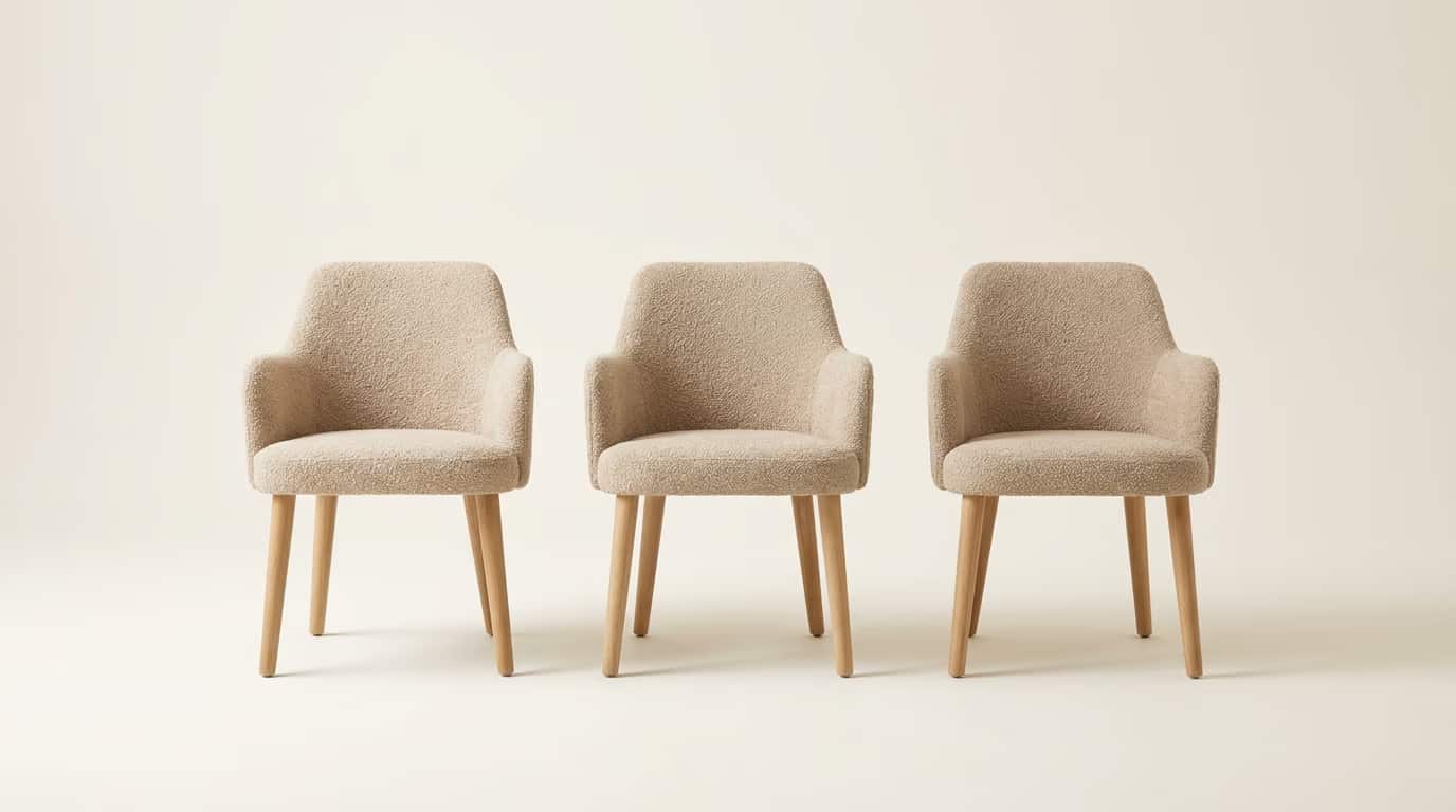 Stuhl Vienna bouclé beige