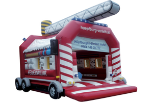 Hüpfburg Feuerwehr Groß
