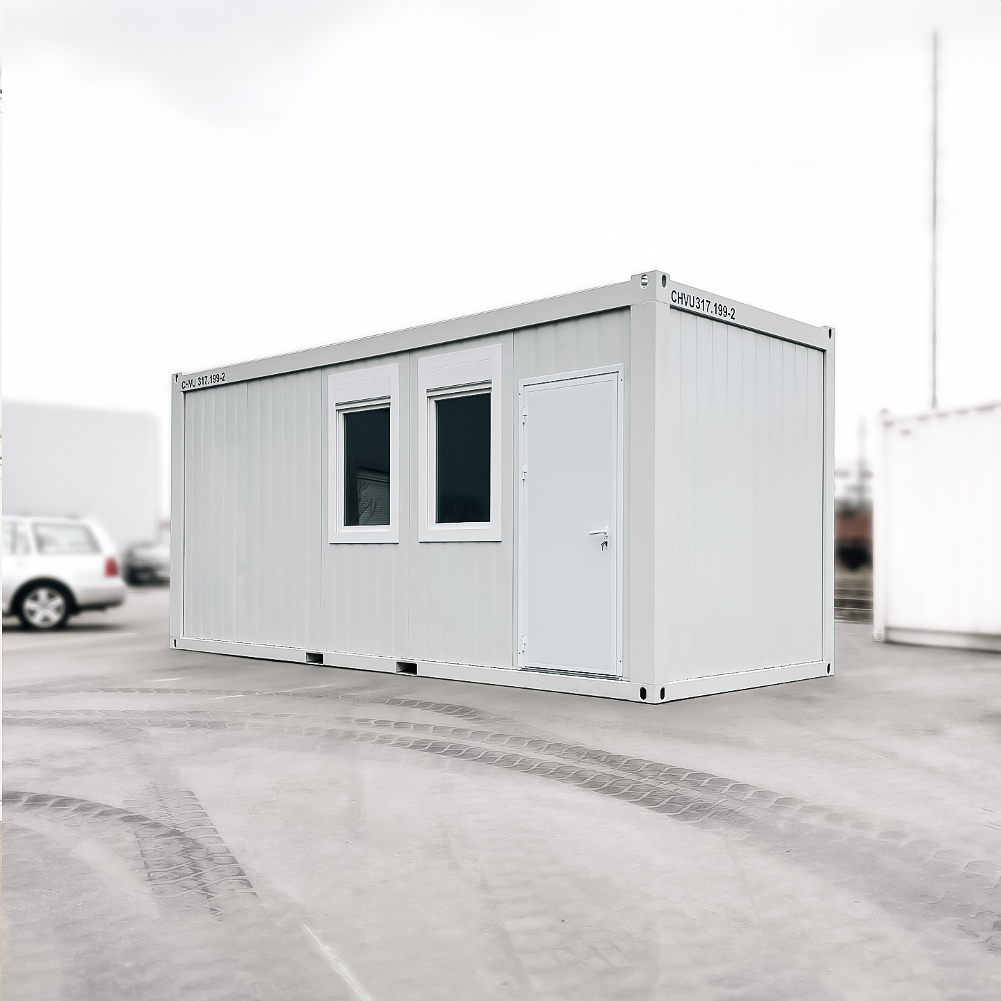 Wohncontainer 20 Fuß mit Sanitärbereich