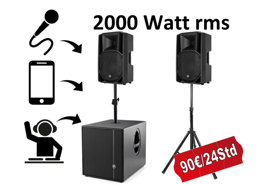 Musikanlage 2.1 Aktiv