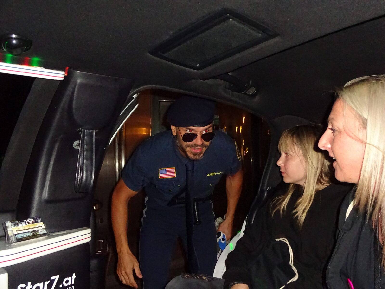 Show-Entertainment in der Limousine