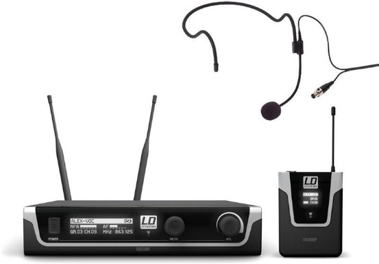 2-fach Headset Funkmikrofon System (LD Systems ECO 2)
