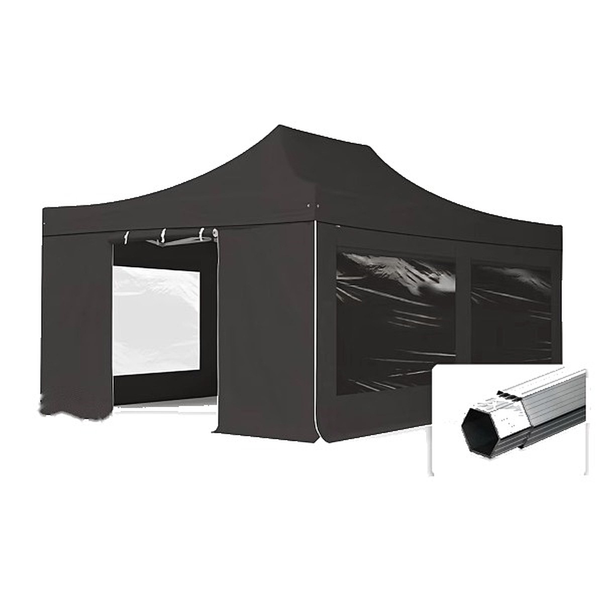Partytent 4×6 zwart