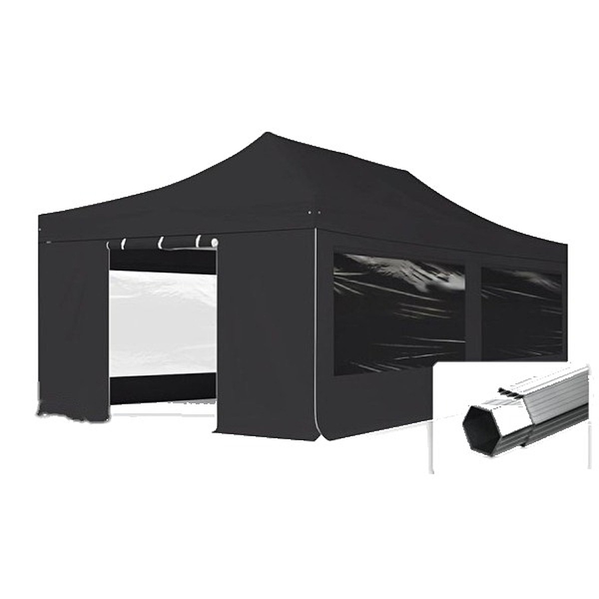 Partytent 4×4 zwart