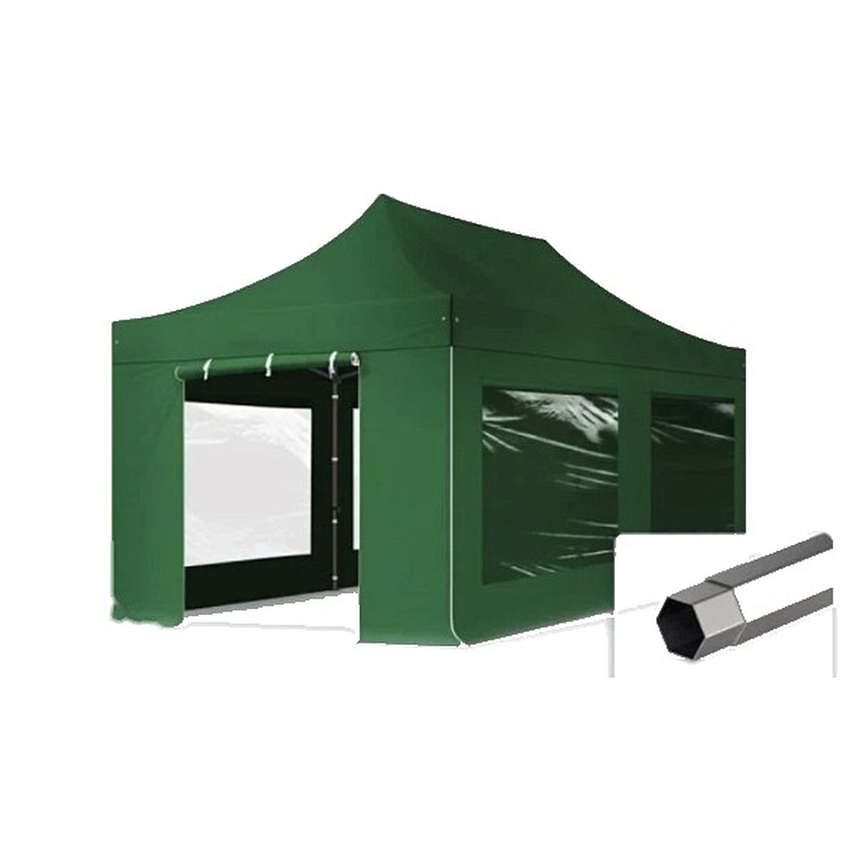 Partytent 3×6 donkergroen