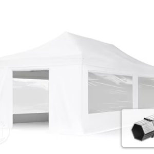 Easy up tent 4×8 meter (wit) (inclusief zijkanten)
