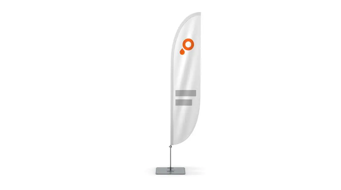 Beachflag Konvexe Form