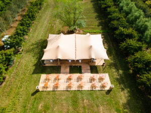 Stretchtent 20 x 21 meter