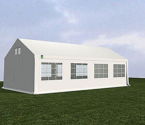 Tent 8x4 mtr zelf opzetten
