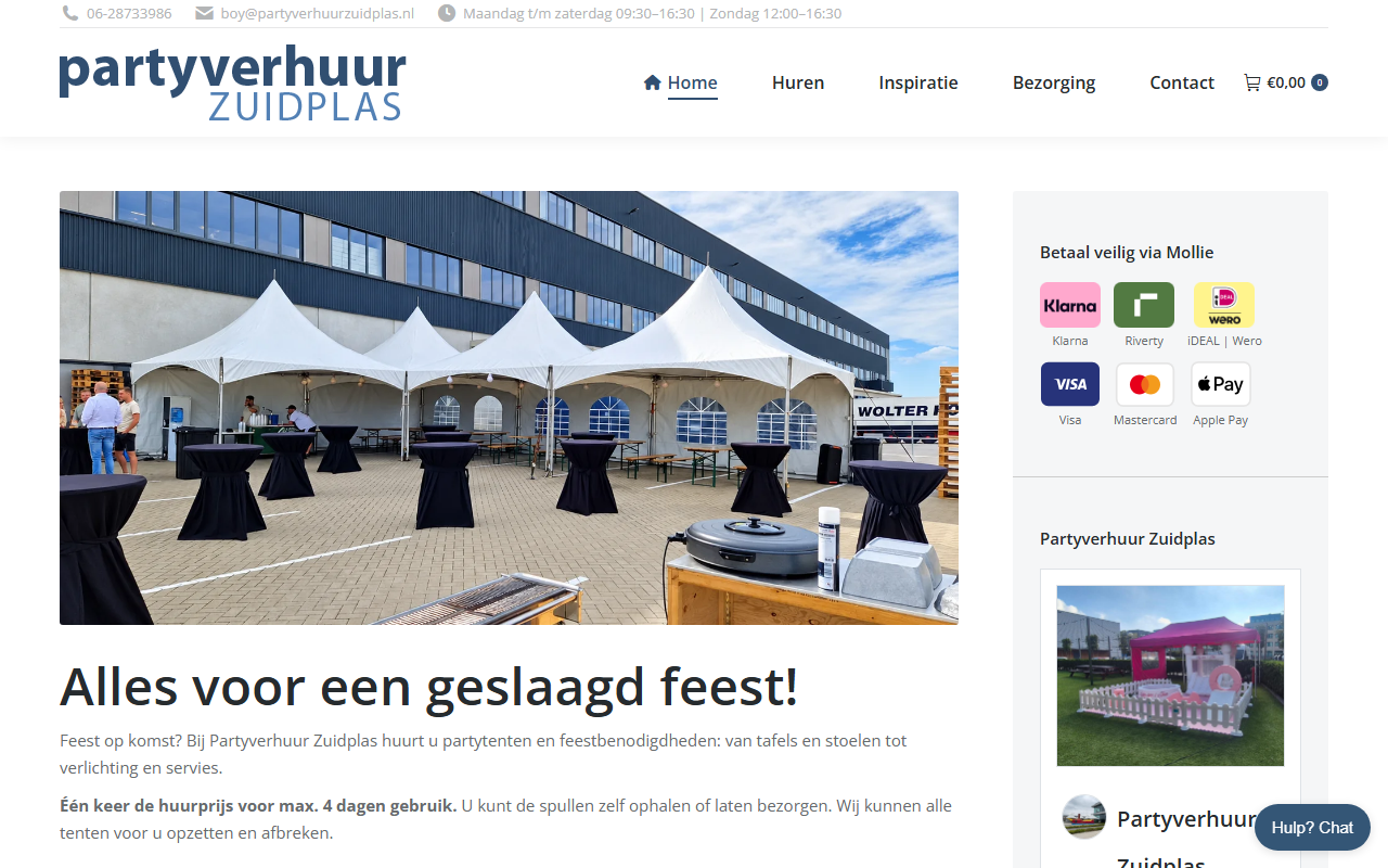 Luxe pro. PVC-coated Vouwtent/Partytent 3m x 3m Zwart