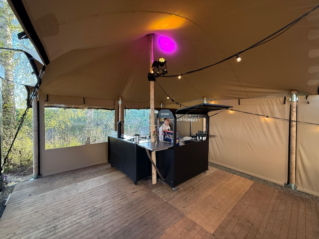 Stretchtent met zijwanden