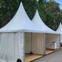 Pagodetent 3x3m wit