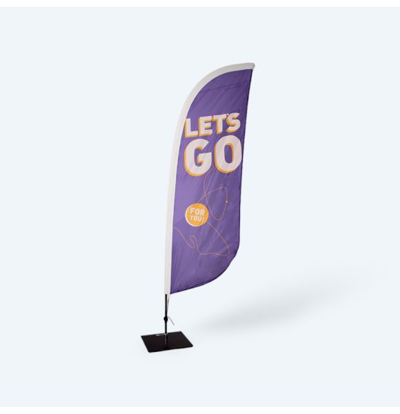 Beachflag rund