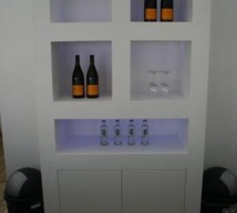 Achterkast met led verlichting