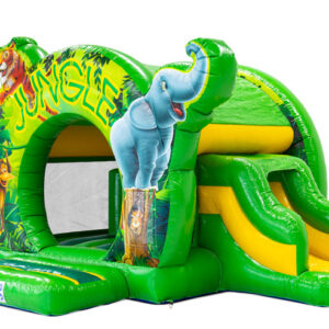 Jungle Bouncedome met Glijbaan Springkussen