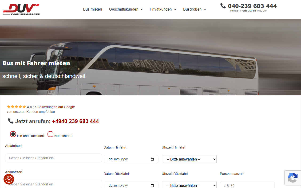 DUV Busvermietung
