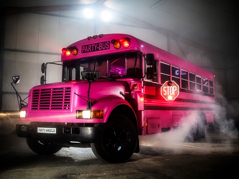 US Bus Pink Beauty