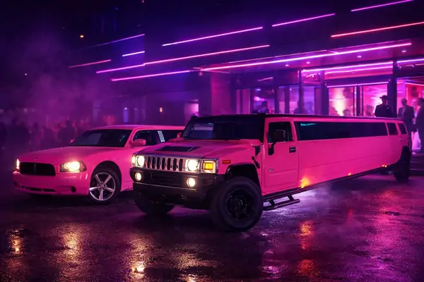 Pinke Limousinen
