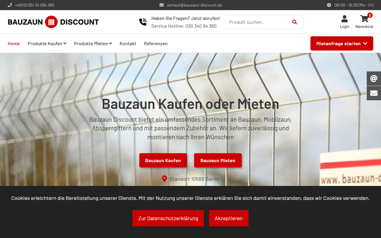 Bauzaun Discount