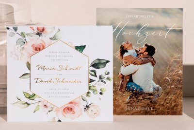Hochzeitskarten Druck & Gestaltung