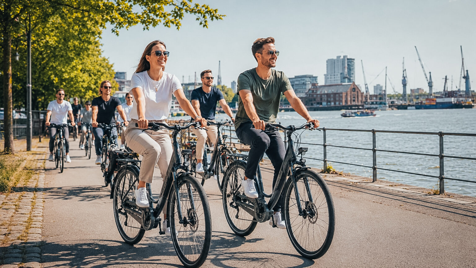 Betriebsausflug mit dem Fahrrad