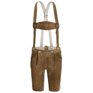 Lederhose mit Hosenträgern (kurz)